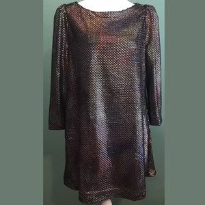 Free People Metallic shimmer Dress Sz S